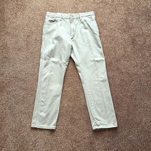 Wrangler Jeans Men's 38 X 32 (Fits 36 X 31) Tan Cowboy Cut Straight Western